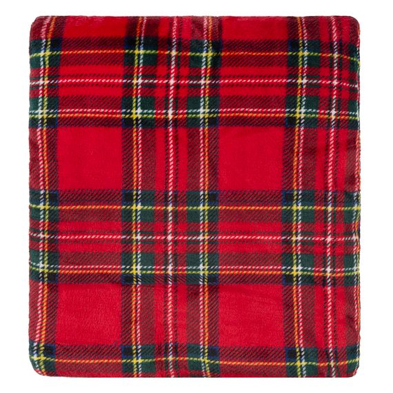 Плед Ardesto Christmas Flannel 160х200см, 100% поліестер, клітинка, червоний (ART0133PB) | Зображення 4