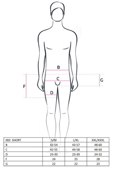 Распродажа!!! Мужские шорты с блестящим гульфиком Passion 002 SHORT black XXL/XXXL sexstyle | Зображення 2