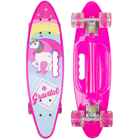 Пенни борд "Penny Cruiser" с ручкой Розовый