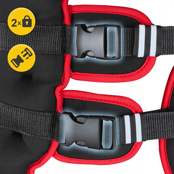 Жилет-обтяжувач для тренувань 4FIZJO 10 кг Black/Red (P-5905973402163) | Зображення 1