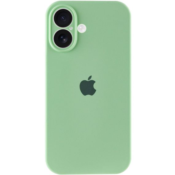 Чохол Silicone Case Full Camera Protective (AA) для Apple iPhone 16 (6.1") Зелений / Pistachio | Зображення 3