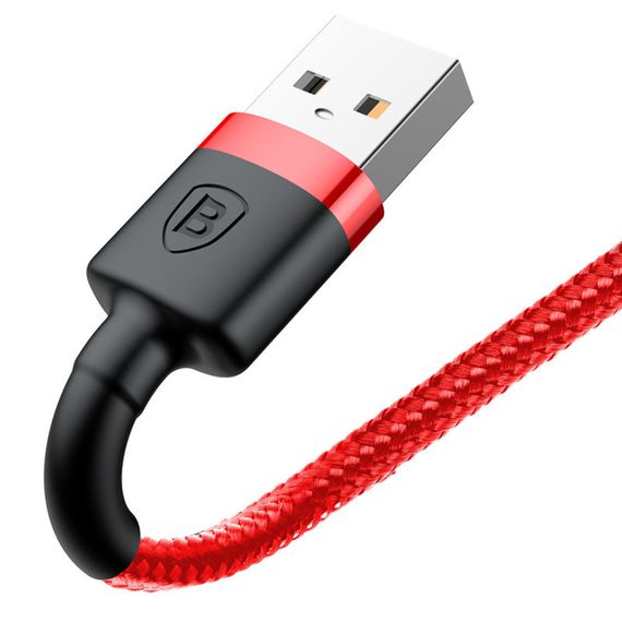 Дата кабель Baseus Cafule USB to Lightning 1.5A (2m) (CALKLF-C) Красный / Черный | Зображення 1