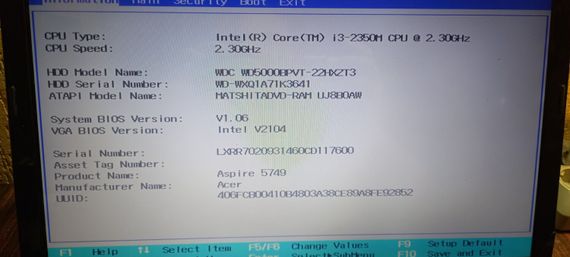 Ноутбук Б-класс Acer Aspire 5749 / 15.6" TN / Core i3-2350M (2(4) ядра по 2.3GHz) / 4GB DDR3 / 500GB HDD / HD Graphics 3000 / WebCam б/у | Зображення 9