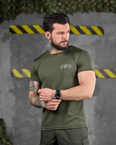 Тактична потоотводна футболка дрон oliva ДЛ6511 | Зображення 2