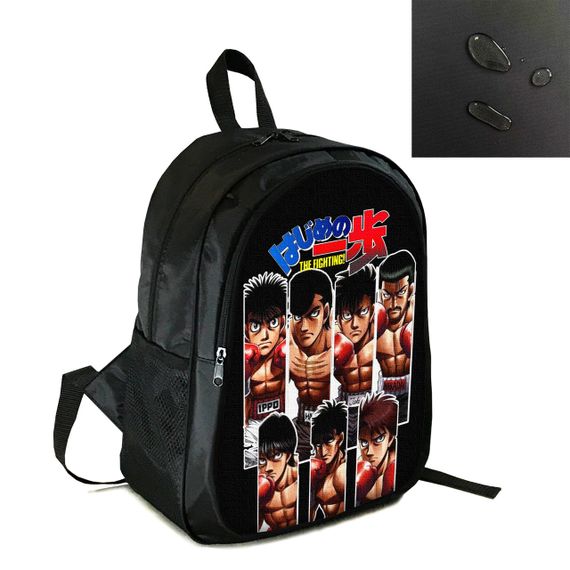 Рюкзак городской/школьный 38×28 см с принтом Аниме Hajime no Ippo два отдела, детский, подростковый, мужской, женский (4105)