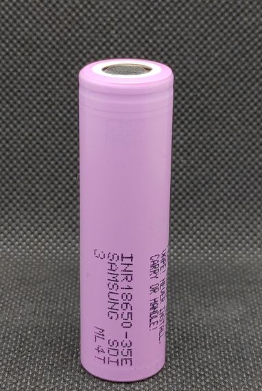 Аккумулятор высокотоковый Samsung INR18650-35ET 3,6V 3500mAh ( 10A ) 1шт. | Зображення 2