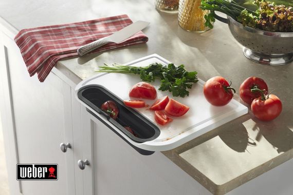 Дошка для нарізки, пластикова з лотком Weber 7032 Код: 009990 | Зображення 2