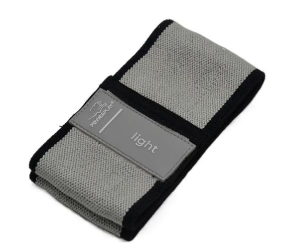 Тканева гумка для фітнесу та спорту PowerPlay 4111 Hip Band S Heavy Сіра (d_64cm) (PP_4111_Grey_S) | Зображення 1