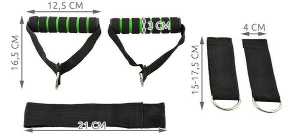 Спортивний набір: трубчасті еспандери з ручками та ременями 🏋️‍♀️🧘‍♂️ | Зображення 5