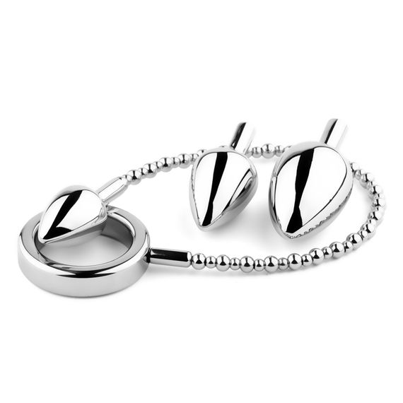 Анальна пробка зі змінними елементами - Jewellery Metal Anal Plug No. 4 | Зображення 2