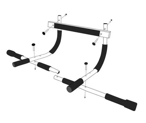 Турнік дверний багатофункціональний PowerPlay 4129 Pull Up Pro Black (PP_4129) | Зображення 2