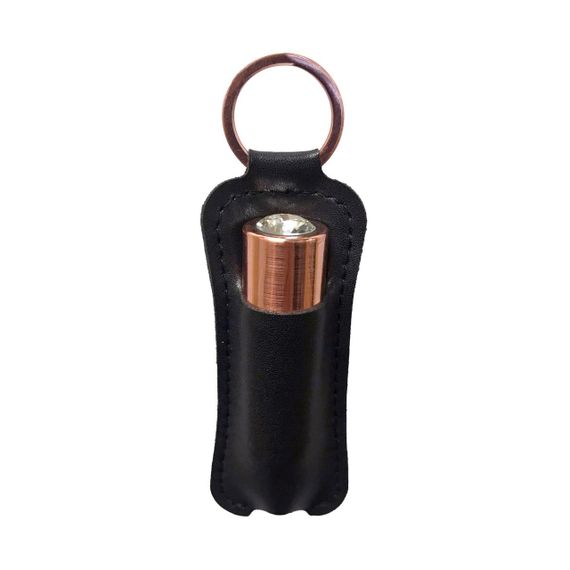Вибропуля PowerBullet First-Class Bullet 2.5″ with Key Chain Pouch, Rose Gold, 9 режимов вибрации, Розовое | Зображення 6