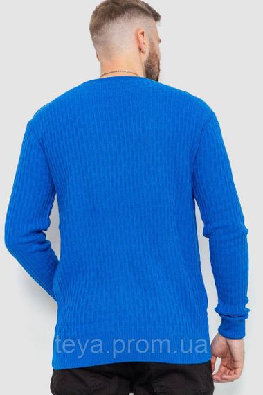Свитер мужской однотонный, цвет электрик, размеры M, L, M, XL, XXL, XXXL FA_008107 | Зображення 3
