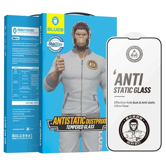 Захисне 2.5D скло Blueo Full Cover HD для Apple iPhone 15 Pro Max (6.7") | Зображення 3