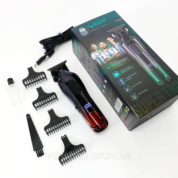 Беспроводные машинки для стрижки легкие VGR V-998, Машинка для стрижки волос с регулируемой длиной PR-75 | Зображення 6