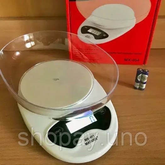 Электронные весы для продуктов Matarix, Кухонные весы с функцией сброса тары цифровые для готовки JL-77 | Зображення 8