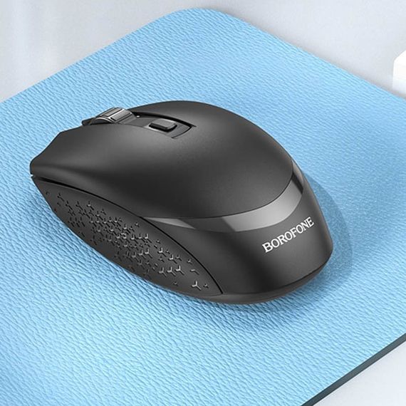 Миша бездротова Borofone BG7 Platinum 2.4G Black | Зображення 3