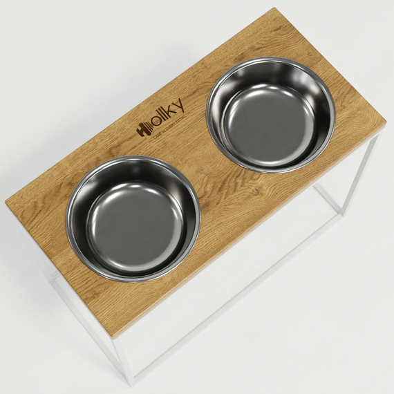 Миски на подставке для больших собак Hollky Base XL40 (2 × 1,8 л) BXL40-522640-WHNT | Зображення 8