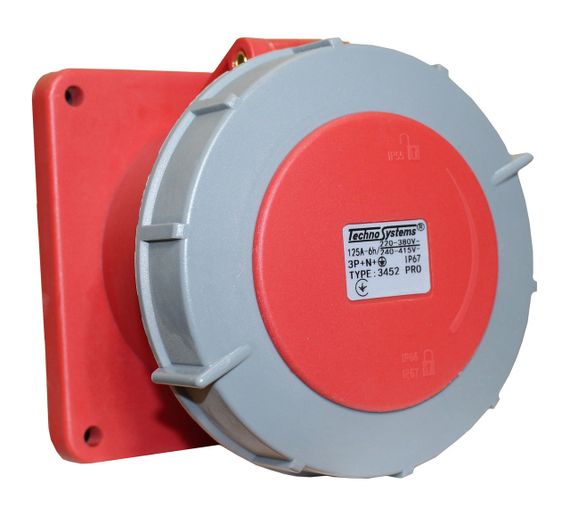 Розетка 3452 PRO прихована 3Р+РЕ+N 125А 380В IP67 Ny95503762 | Зображення 2