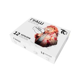 Дитячі гуашеві фарби 7C21204, 12 кольорів по 16 мл