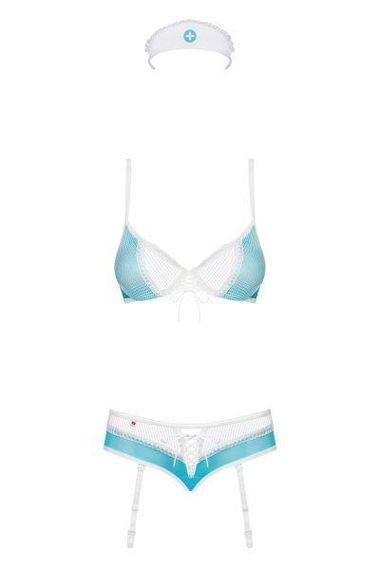 Костюм медсестры Obsessive 834-CST-6 S/M sexstyle | Зображення 5