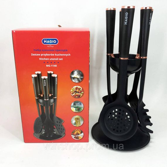 Кухонне приладдя з тефлоновим покриттям, Пристосування для кухні, Набір ополоників для кухні LZ-29 | Зображення 3