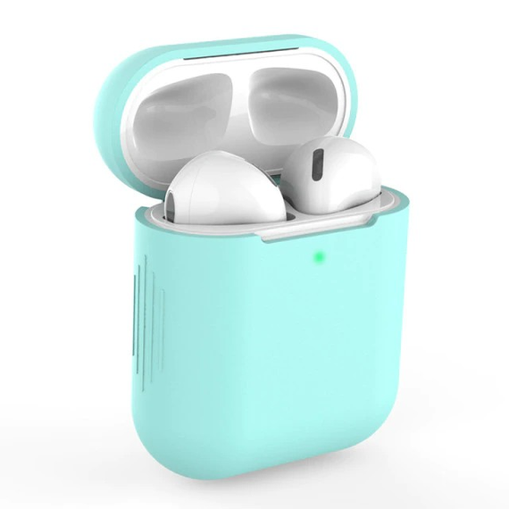 Захисний силіконовий чохол для Apple AirPods Skatolly, М'ятний