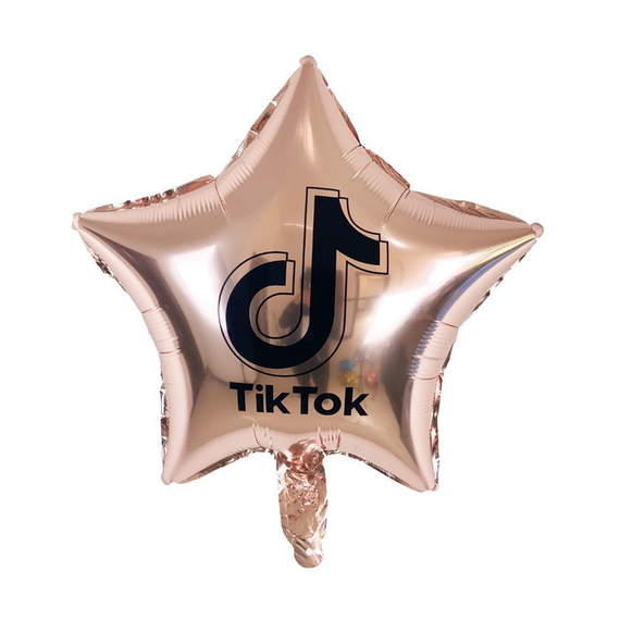 Фольгированный шар TikTok, Бежевый