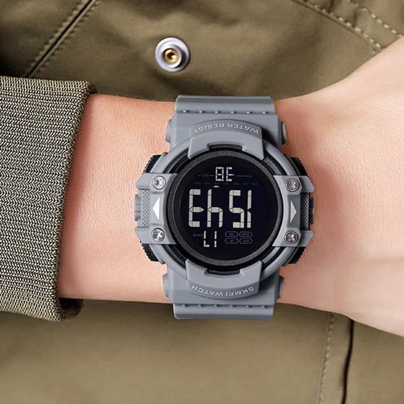 Чоловічий годинник Skmei 2195GY Grey | Зображення 2