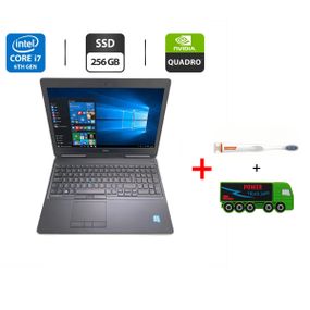 Мобильная рабочая станция Б-класс Dell Precision 7510 / 15.6" (1920x1080) IPS / Intel Core i7-6820HQ (4 (8) ядра по 2.7 - 3.6 GHz) / 16 GB DDR4 / 256 GB SSD / nVidia Quadro M2000M, 4 GB GDDR5, 128-bit / WebCam б/у + Подарок  Зубная щетка + Павербанк