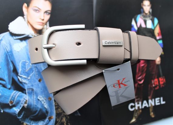 Женский ремень Calvin Klein бежевый | Зображення 2
