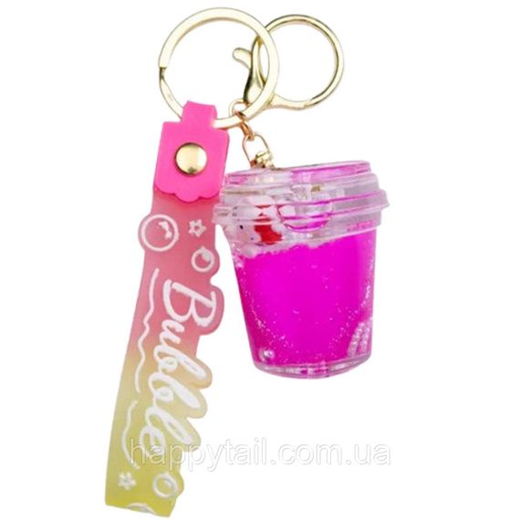 Дитячий брелок Hello Kitty Cup 4×4,5 (см) для ключів, на сумку і рюкзак HP-55-33HEART