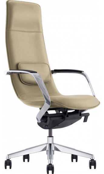 Кресло офисное GT Racer  X-003A LEATHER BEIGE | Зображення 1