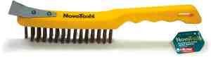 Щітка зі шкребком ручна пластик NovoAbrasive