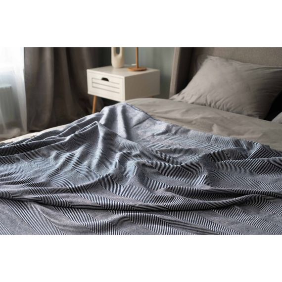 Плед Ardesto Summer 100% бавовна, синій 140х190 см (ART0915SB) | Зображення 6