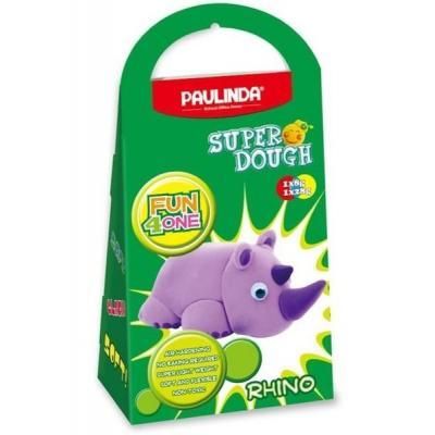 Набор для творчества Paulinda Super Dough Fun4one Носорог (подвижные глаза) (PL-1537) - Топ Продаж! | Зображення 2