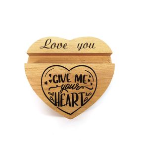 Підставка тримач під смартфон планшет Give me your heart 10х11х2 см Майстерня містера Томаса Дерево