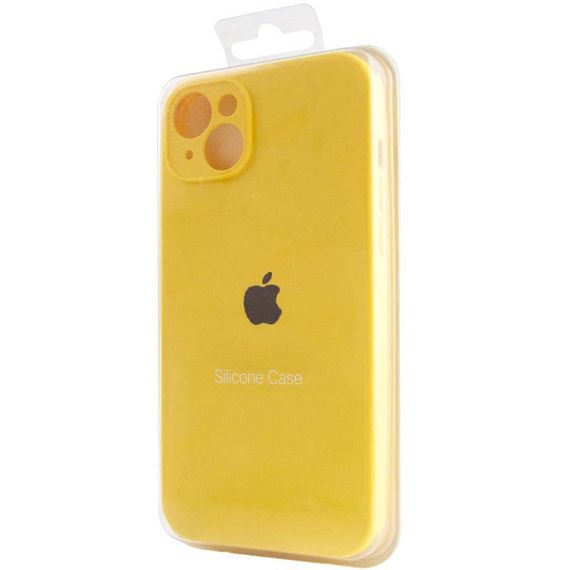 Чохол Silicone Case Full Camera Protective (AA) для Apple iPhone 15 Plus (6.7") Жовтий / Yellow | Зображення 6