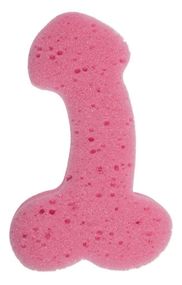 Губка для ванни Sponge Willy Pink, 19 см Sex Aura