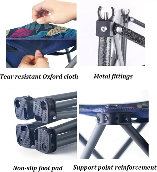 Стол + 2 стула STD-02 стол складной прямоугольный коричневый,(Д530*Ш550*В500мм), стулья металл+ткань (40*40*35), сумка | Зображення 4