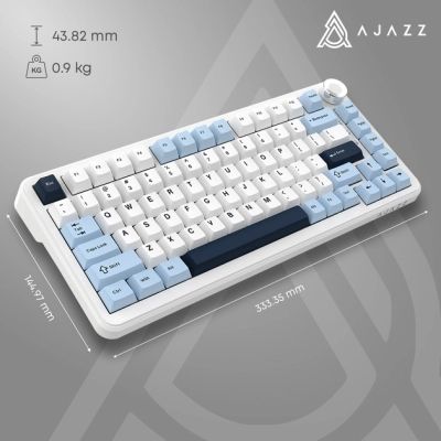 Клавиатура Ajazz AK820 MAX PLUS Daydream Switch RGB Wireless/Bluetooth/USB White (AK820MAX-DD-BWD) | Зображення 7