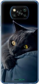 Чохол на Xiaomi Poco X3 Димчастий кіт "825t-2073-2448"