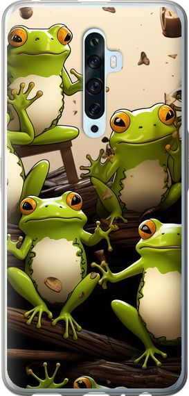 Чехол на Oppo Reno 2Z Жабки "5656u-1867-17620"