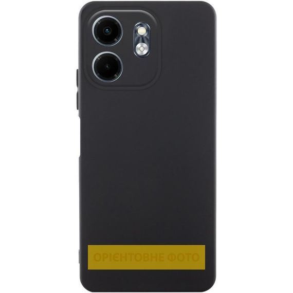 Чехол TPU GETMAN Liquid Silk Full Camera для Motorola Moto G15 4G Черный / Black