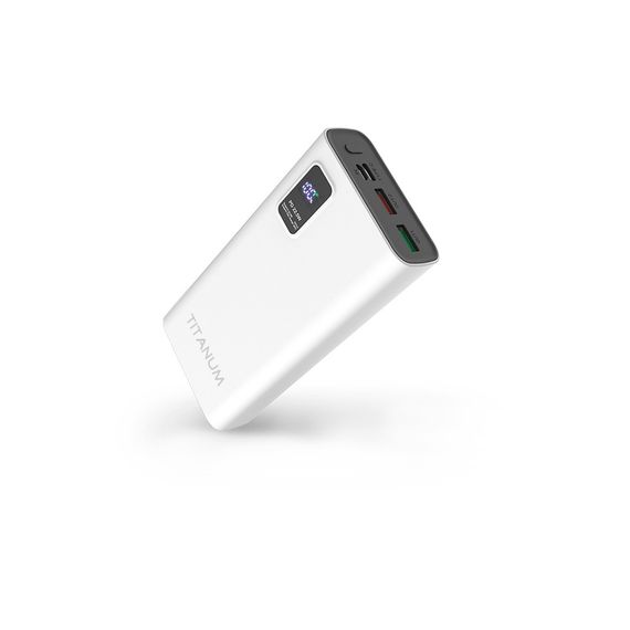 Павербанк 20000 mAh Titanum TPB-727S-W 22,5W QC+PD білий | Зображення 2