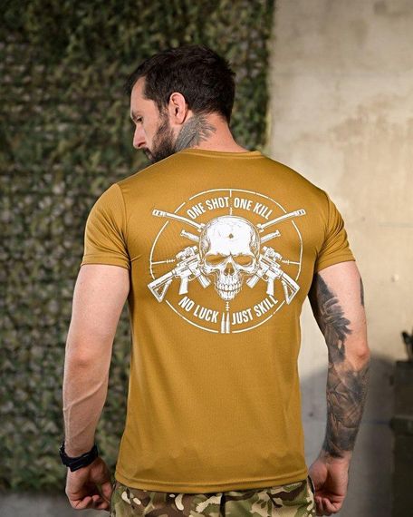 Тактична потоотводна футболка One Shot coyot ПП4656