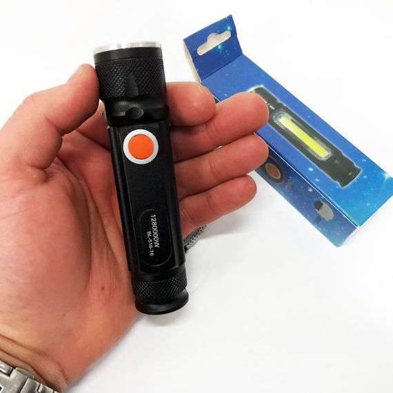 Потужний універсальний ліхтарик, Потужний ліхтар із можливістю зарядки, Тактичний ліхтар з діодом NT-33 | Зображення 9