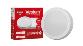 Круглий світлодіодний накладний світильник Vestum 12W 4000K 220V 1-VS-5302