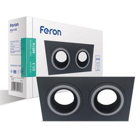 Вбудований світильник Feron DL6142 під лампу чорний