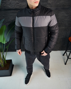 Куртка Ліон чорно-антрацит S